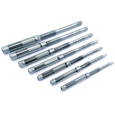 H & H INDUSTRIAL PRODUCTS 7 Piece #8/A-2/A High Speed Steel Adjustable Blade Reamer Set 2006-9123